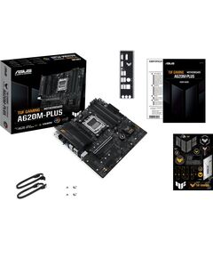 Купить Материнская плата Asus TUF GAMING A620M-PLUS AM5 AMD A620 4xDDR5 mATX AC`97 8ch(7.1) 2.5Gg RAID+HDMI+DP, изображение 2 в интернет-магазине Irkshop.ru