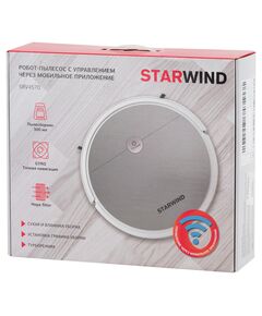 Купить Робот-пылесос STARWIND SRV4570 15Вт, серебристый/белый, изображение 8 в интернет-магазине Irkshop.ru