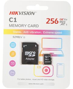 Купить Карта памяти microSDXC Hikvision 256Gb C1 V30 + адаптер [HS-TF-C1(STD)/256G/ADAPTER], изображение 3 в интернет-магазине Irkshop.ru