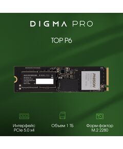 Купить SSD-накопитель Digma Pro 1Tb Top P6 PCIe 5.0 x4 M.2 2280 [DGPST5001TP6T4], изображение 9 в интернет-магазине Irkshop.ru