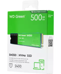 Купить SSD-накопитель Western Digital 500Gb Green SN350 PCIe 3.0 x4 M.2 2280 [WDS500G2G0C], изображение 5 в интернет-магазине Irkshop.ru