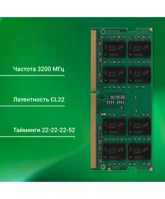 Купить Модуль памяти Digma 16Gb DDR4 3200MHz PC4-25600 CL22 SO-DIMM 260-pin 1.2В dual rank RTL [DGMAS43200016D], изображение 14 в интернет-магазине Irkshop.ru