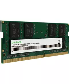 Купить Модуль памяти Digma 16Gb DDR4 3200MHz PC4-25600 CL22 SO-DIMM 260-pin 1.2В dual rank RTL [DGMAS43200016D], изображение 3 в интернет-магазине Irkshop.ru