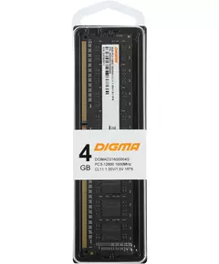 Купить Оперативная память Digma 4Gb DDR3L 1600MHz PC3-12800 CL11 DIMM 240-pin 1.35В single rank RTL [DGMAD31600004S], изображение 5 в интернет-магазине Irkshop.ru