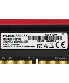 Купить Оперативная память Patriot Viper 4 64Gb Kit 2x32Gb DDR4 3600MHz PC4-28800 CL18 DIMM 288-pin 1.35В с радиатором RTL [PV464G360C8K], изображение 9 в интернет-магазине Irkshop.ru