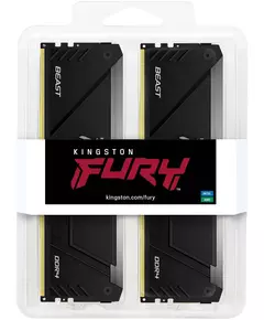 Купить Оперативная память Kingston Fury Beast RGB Gaming 64Gb 2x32Gb DDR4 3200MHz PC4-25600 CL16 DIMM 288-pin 1.35В dual rank с радиатором RTL [KF432C16BB2AK2/64], изображение 3 в интернет-магазине Irkshop.ru