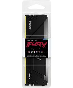 Купить Оперативная память Kingston Fury Beast RGB Gaming 16Gb DDR4 2666MHz PC4-21300 CL16 DIMM 288-pin 1.2В dual rank с радиатором RTL [KF426C16BB12A/16], изображение 2 в интернет-магазине Irkshop.ru