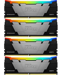 Купить Оперативная память Kingston Fury Renegade RGB Gaming 128Gb Kit 4x32Gb DDR4 3600MHz PC4-28800 CL18 DIMM 288-pin 1.35В dual rank с радиатором RTL [KF436C18RB2AK4/128] в интернет-магазине Irkshop.ru