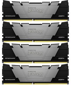 Купить Оперативная память Kingston Fury Renegade Black Gaming 32Gb Kit 4x8Gb DDR4 3600MHz PC4-25600 CL16 DIMM 288-pin 1.35В kit single rank с радиатором RTL [KF436C16RB2K4/32] в интернет-магазине Irkshop.ru