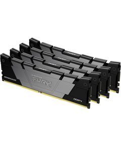 Купить Оперативная память Kingston Fury Renegade Black Gaming 32Gb Kit 4x8Gb DDR4 3600MHz PC4-25600 CL16 DIMM 288-pin 1.35В kit single rank с радиатором RTL [KF436C16RB2K4/32], изображение 2 в интернет-магазине Irkshop.ru