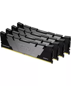 Купить Оперативная память Kingston Fury Renegade Black Gaming 32Gb Kit 4x8Gb DDR4 3200MHz PC4-25600 CL16 DIMM 288-pin 1.35В single rank с радиатором RTL [KF432C16RB2K4/32], изображение 2 в интернет-магазине Irkshop.ru