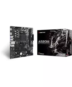 Купить Материнская плата BioStar A520MT AM4 AMD A520 2xDDR4 mATX AC97 8ch(7.1) GbLAN RAID+HDMI+DP, изображение 2 в интернет-магазине Irkshop.ru