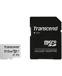 Купить Карта памяти microSDXC Transcend 512Gb 300S + адаптер [TS512GUSD300S-A] в интернет-магазине Irkshop.ru