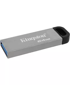 Купить Флеш-диск Kingston DataTraveler Kyson 64Gb USB3.2 серебристый/черный [DTKN/64GB], изображение 2 в интернет-магазине Irkshop.ru