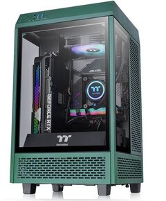 Купить Корпус Thermaltake The Tower 100 Racing Green без БП miniITX 1x120mm 3x140mm 2xUSB3.0 audio bott PSU [CA-1R3-00SCWN-00], изображение 2 в интернет-магазине Irkshop.ru