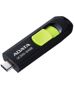 Купить Флеш-диск AData 64Gb UC300 Type-C USB3.2 черный/зеленый [ACHO-UC300-64G-RBK/GN] в интернет-магазине Irkshop.ru