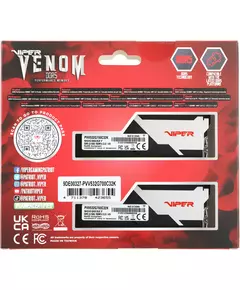 Купить Оперативная память Patriot Viper Venom Gaming 32Gb Kit 2x16Gb DDR5 7000MHz PC5-56000 CL32 DIMM 288-pin 1.45В с радиатором RTL [PVV532G700C32K], изображение 12 в интернет-магазине Irkshop.ru