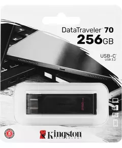 Купить Флеш-диск Kingston DataTraveler 70 256Gb Type-C USB3.2 черный [DT70/256GB], изображение 3 в интернет-магазине Irkshop.ru