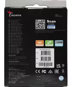 Купить Флеш-диск AData 256Gb UE800 Type-C USB3.2 серебристый [AELI-UE800-256G-CSG], изображение 7 в интернет-магазине Irkshop.ru