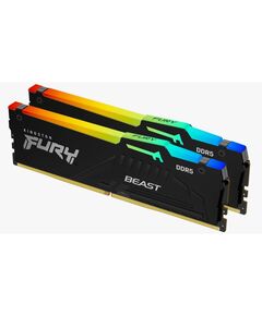 Купить Оперативная память Kingston Fury Beast RGB Gaming 16Gb Kit 2x8Gb DDR5 6000MHz PC5-48000 CL40 DIMM 288-pin 1.35В kit с радиатором RTL [KF560C40BBAK2-16], изображение 2 в интернет-магазине Irkshop.ru