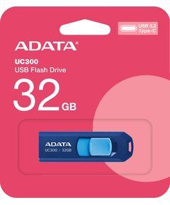 Купить Флеш-диск AData 32Gb UC300 Type-C USB3.2 синий/голубой [ACHO-UC300-32G-RNB/BU], изображение 2 в интернет-магазине Irkshop.ru