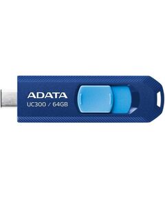 Купить Флеш-диск AData 64Gb UC300 Type-C USB3.2 синий/голубой [ACHO-UC300-64G-RNB/BU] в интернет-магазине Irkshop.ru