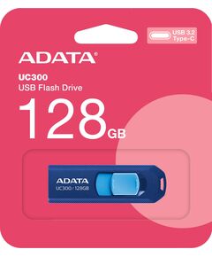 Купить Флеш-диск AData 128Gb Type-C USB3.2 синий/голубой [ACHO-UC300-128G-RNB/BU], изображение 2 в интернет-магазине Irkshop.ru