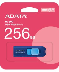 Купить Флеш-диск AData 256Gb UC300 Type-C USB3.2 синий/голубой [ACHO-UC300-256G-RNB/BU], изображение 4 в интернет-магазине Irkshop.ru