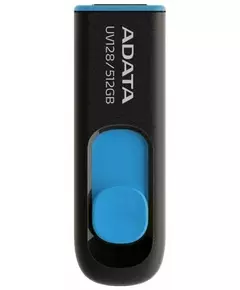 Купить Флеш-диск AData 512Gb DashDrive UV128 USB3.0 черный/синий [AUV128-512G-RBE], изображение 2 в интернет-магазине Irkshop.ru