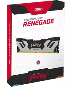 Купить Память Kingston Fury Renegade Silver/Black Gaming 24Gb DDR5 7200Hz PC5-57600 CL38 DIMM 288-pin 1.45В single rank с радиатором RTL [KF572C38RS-24], изображение 3 в интернет-магазине Irkshop.ru