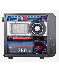 Купить Корпус Thermaltake Core V1 черный без БП miniITX 1x200mm 2xUSB3.0 audio bott PSU [CA-1B8-00S], изображение 4 в интернет-магазине Irkshop.ru