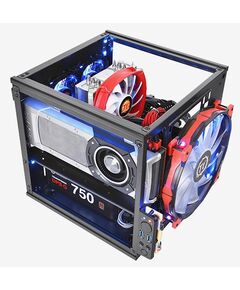 Купить Корпус Thermaltake Core V1 черный без БП miniITX 1x200mm 2xUSB3.0 audio bott PSU [CA-1B8-00S], изображение 5 в интернет-магазине Irkshop.ru