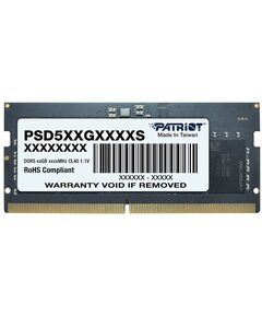 Купить Модуль памяти Patriot 8Gb DDR5 4800MHz PC5-38400 CL40 SO-DIMM 260-pin 1.1В single rank RTL [PSD58G480041S] в интернет-магазине Irkshop.ru