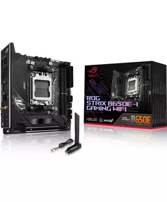 Купить Материнская плата Asus ROG STRIX B650E-I GAMING WIFI AM5 AMD B650 2xDDR5 mini-ITX AC97 8ch(7.1) 2.5Gg RAID+HDMI в интернет-магазине Irkshop.ru