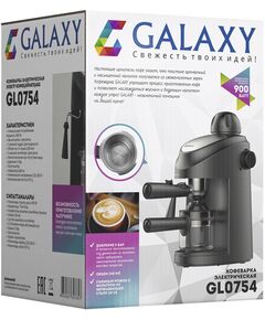 Купить Кофеварка рожковая Galaxy Line GL 0754 900Вт черный, изображение 8 в интернет-магазине Irkshop.ru