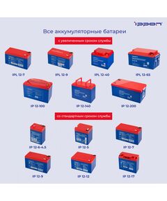 Купить Батарея для ИБП Ippon IP12-200 12В 200Ач [1734540], изображение 6 в интернет-магазине Irkshop.ru