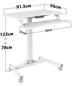 Купить Стол для ноутбука Cactus VM-FDE103 столешница МДФ белый 91.5x56x123см [CS-FDE103WWT], изображение 3 в интернет-магазине Irkshop.ru