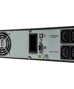 Купить Источник бесперебойного питания Systeme Electric SRVSE2KRTI Smart-Save Online SRV, 2000VA/1800W, On-Line, Rack 2U(Tower convertible), LCD, Out: 6xC13, SNMP Intelligent Slot, USB, RS-232, изображение 4 в интернет-магазине Irkshop.ru