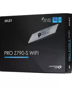 Купить Материнская плата MSI PRO Z790-S WIFI Soc-1700 Intel Z790 4xDDR5 ATX AC97 8ch(7.1) 2.5Gg RAID+HDMI+DP, изображение 2 в интернет-магазине Irkshop.ru