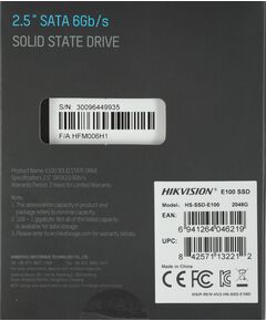 Купить SSD-накопитель Hikvision 2Tb SATA-III 2.5" [HS-SSD-E100/2048G], изображение 7 в интернет-магазине Irkshop.ru