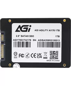 Купить SSD-накопитель AGI 1Tb AI178 SATA-III 2.5" [AGI1T0G17AI178], изображение 2 в интернет-магазине Irkshop.ru