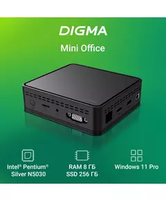 Купить Неттоп Digma Mini Office P N5030 (1.1) 8Gb SSD256Gb UHDG 605 CR Windows 11 Professional GbitEth WiFi BT 36W черный [DPN5-8CXW01], изображение 8 в интернет-магазине Irkshop.ru