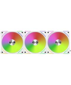 Купить Вентилятор Lian-Li Uni Fan ALV2 120 Triple ARGB 120x120x28mm белый 7-pin 28.7dB RTL [G99.12ALV23W.00] в интернет-магазине Irkshop.ru