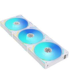 Купить Вентилятор Lian-Li Uni Fan ALV2 120 Triple ARGB 120x120x28mm белый 7-pin 28.7dB RTL [G99.12ALV23W.00], изображение 3 в интернет-магазине Irkshop.ru