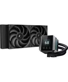 Купить Система водяного охлаждения Deepcool Mystique 240 Soc-AM5/AM4/1151/1200/1700 черный 4-pin 36.49dB Al LCD 1543gr RTL [R-LX550-BKDSNC-G-1] в интернет-магазине Irkshop.ru