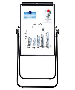 Купить Флипчарт с аксессуарами Deli 7891B лак, 60x90см, на подставке, белый/черный в интернет-магазине Irkshop.ru