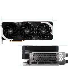 Купить Видеокарта Palit GeForce RTX 4080 SUPER GAMINGPRO OC 16Gb PCI-E 4.0 256bit GDDR6X 2295/23000 HDMIx1 DPx3 HDCP RTL [NED408ST19T2-1032A], изображение 4 в интернет-магазине Irkshop.ru