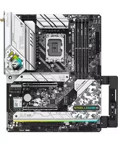 Купить Материнская плата ASRock Z790 STEEL LEGEND WIFI Soc-1700 Intel Z790 4xDDR5 ATX AC97 8ch(7.1) 2.5Gg RAID+HDMI+DP, изображение 3 в интернет-магазине Irkshop.ru