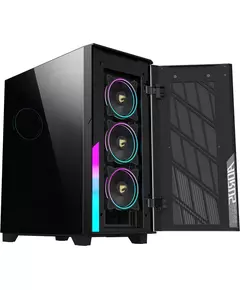 Купить Корпус GigaByte Aorus AС500G черный без БП ATX 3x120mm 6x140mm 2xUSB3.0 1xUSB3.1 audio bott PSU [28300-AC500-1CKR], изображение 2 в интернет-магазине Irkshop.ru