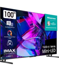 Купить ЖК-телевизор Hisense 100U7KQ 100" QLED 4K Ultra HD 120Hz DVB-T DVB-T2 DVB-C DVB-S DVB-S2 USB WiFi Smart TV темно-серый, изображение 3 в интернет-магазине Irkshop.ru